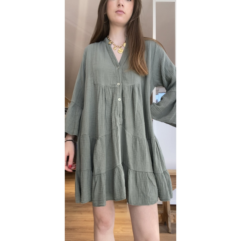 Robe Bohème kakie