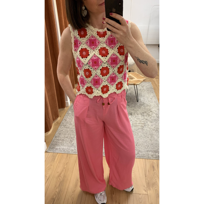 Pantalon Mona rose