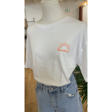 Tee shirt « ō la belle vie »