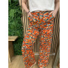 pantalon flora orange